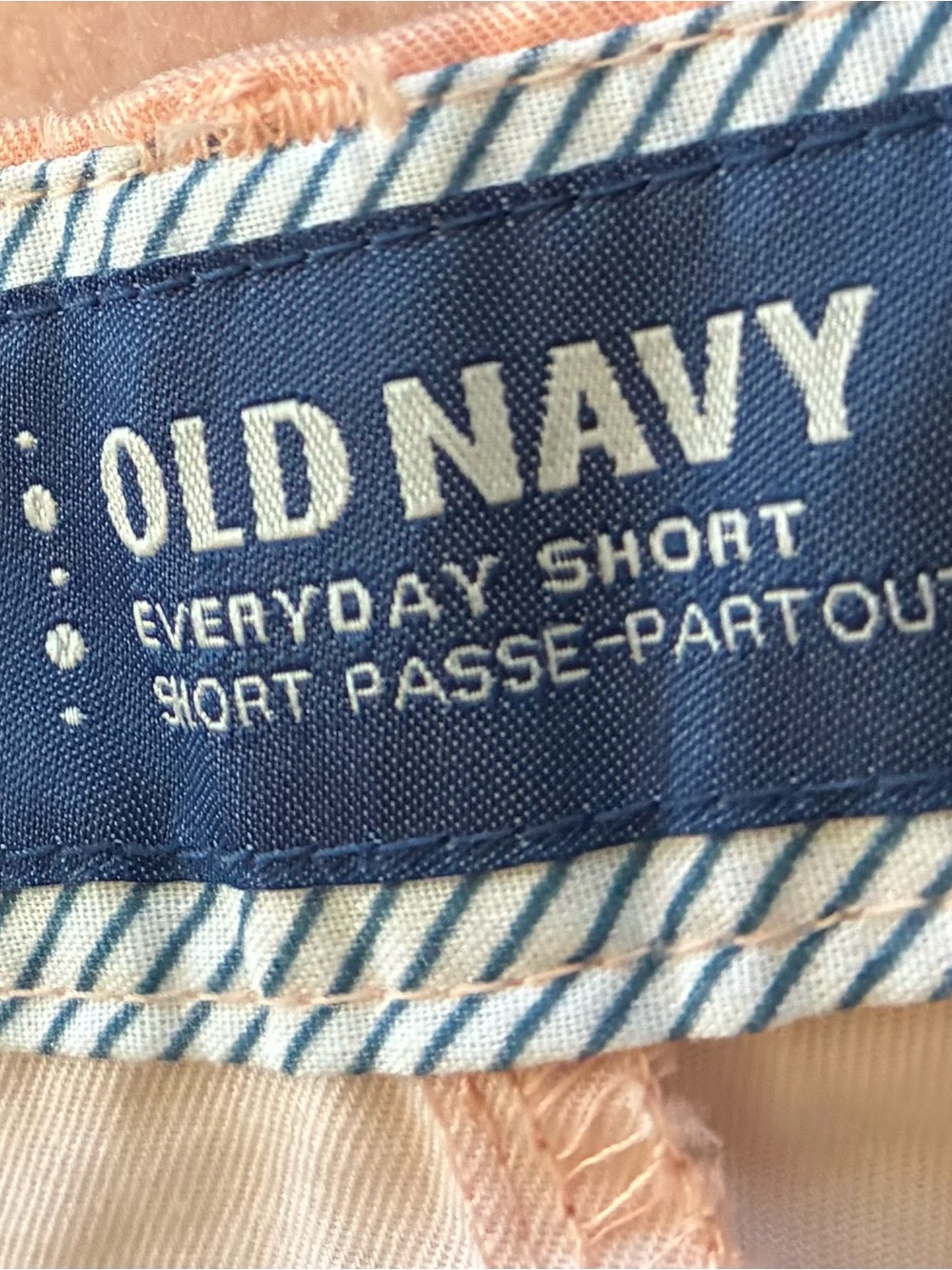 Old Navy Peach Shorts with White Citrus Print - Picture 4 of 5
